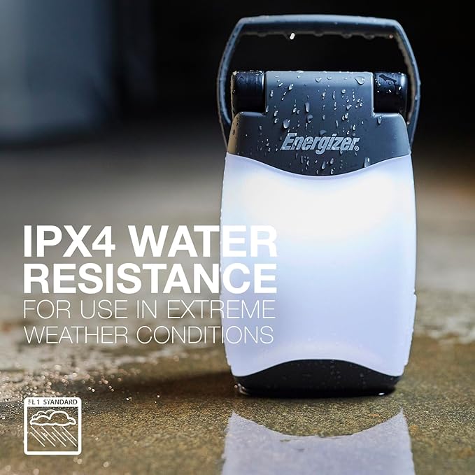 Energizer Weatheready Folding LED Portable Lantern, Battery Powered Lantern.